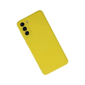 Galaxy S21 Plus Kılıf Nano İçi Kadife  - Sarı