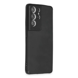 Galaxy S21 Ultra Kılıf Loop Deri  - Siyah