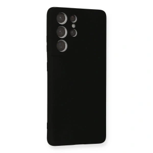 Galaxy S21 Ultra Kılıf Nano İçi Kadife  - Siyah