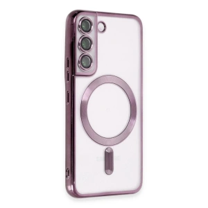 Galaxy S22 Kılıf Kross Magneticsafe Kapak - Mor