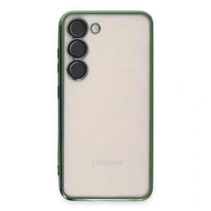 Galaxy S24 Kılıf  Lensli  - Yeşil