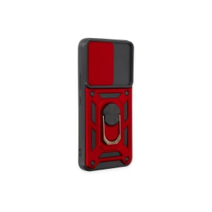 Galaxy S24 Kılıf Pars Lens Yüzüklü  - Kırmızı