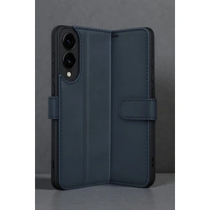 Galaxy S25 Edge Trend S Plus Kapaklı Kılıf - Lacivert