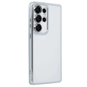Galaxy S25 Ultra Kılıf  Lensli  - Gümüş