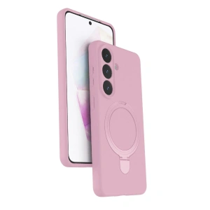 Galaxy S26 Regal Magsafe Standlı Kapak - Açık Pembe