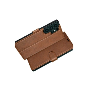 Galaxy S26 Ultra Trend S Plus Kapaklı Kılıf - Taba
