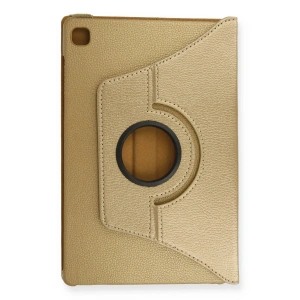 Galaxy T500 Tab A7 10.4 Kılıf 360 Tablet Deri Kılıf - Gold