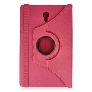 Galaxy T590 Tab A 10.5 Kılıf 360 Tablet Deri Kılıf - Pembe