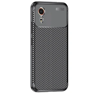Galaxy Xcover 7 Kılıf Auto Fus Karbon Kapak - Siyah