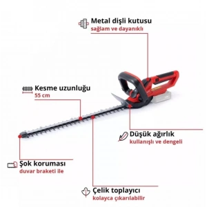 GC CH 1855/1 Lİ Solo Çit Budama Aküsüz