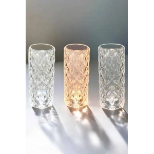 Gece Lambası Kristal Lamba Dokunmatik Şarjlı Hediyelik