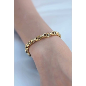 Gold Renk 316L Çelik Zincir Kadın Bileklik