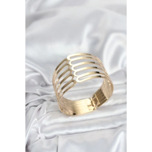 Gold Renk Pirinç Kaburga Model Kadın Bileklik