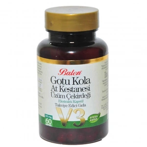 u Kola At Kestanesi Üzüm Çekirdeği Ekstratı V3 60