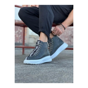 Gri Erkek Yarım Bilek Bot