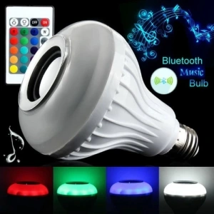 Hoparlör ve Led Lamba Uzaktan Kumandalı Ampül (  )