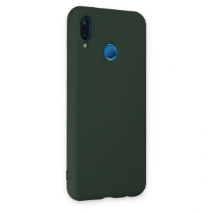 Huawei P20 Lite Kılıf Nano İçi Kadife  - Koyu Yeşil
