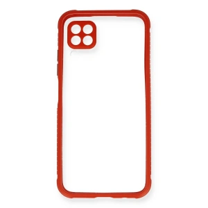 Huawei P40 Lite Kılıf Miami Şeffaf  - Kırmızı