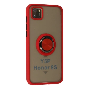 Huawei Y5p Kılıf Montreal Yüzüklü  Kapak - Kırmızı