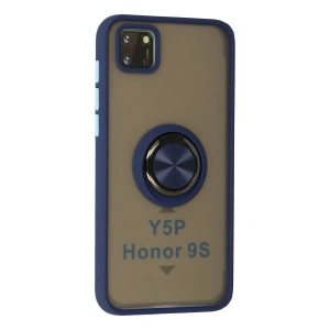 Huawei Y5p Kılıf Montreal Yüzüklü  Kapak - Lacivert