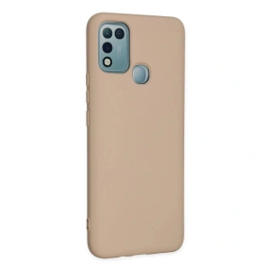 İnfinix Hot 10 Play Kılıf Nano İçi Kadife  - Pudra