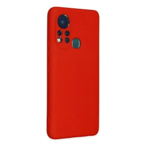 İnfinix Hot 11s Kılıf Nano İçi Kadife  - Kırmızı