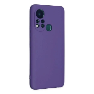 İnfinix Hot 11s Kılıf Nano İçi Kadife  - Mor
