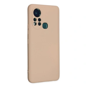 İnfinix Hot 11s Kılıf Nano İçi Kadife  - Pudra