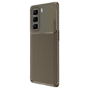 İnfinix Hot 50 Pro Plus 4g Auto Fus Karbon Kapak - Kahverengi