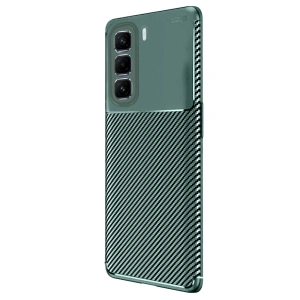 İnfinix Hot 50 Pro Plus 4g Auto Fus Karbon Kapak - Koyu Yeşil