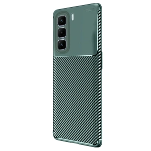 İnfinix Hot 50 Pro Plus 4g Auto Fus Karbon Kapak - Koyu Yeşil