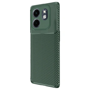 İnfinix Smart 9 Kılıf Auto Fus Karbon Kapak - Koyu Yeşil
