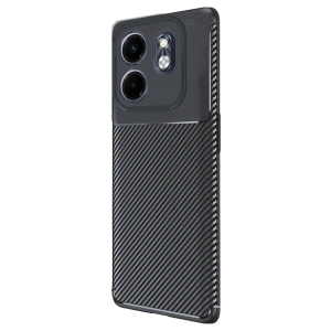 İnfinix Smart 9 Kılıf Auto Fus Karbon Kapak - Siyah