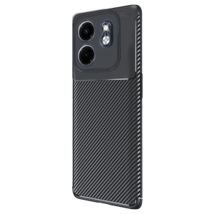 İnfinix Smart 9 Kılıf Auto Fus Karbon Kapak - Siyah