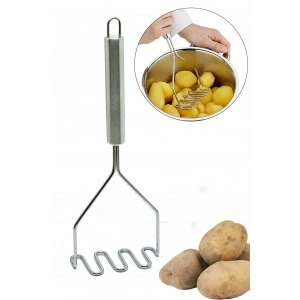 İnox Paslanmaz Metal Patates Ezici Püre Yapıcı 27 cm