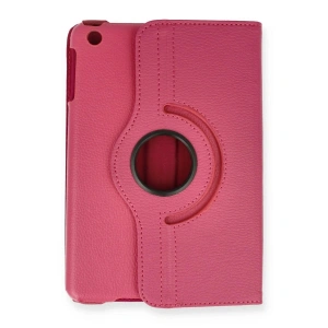 İpad Mini 1 Kılıf 360 Tablet Deri Kılıf - Pembe