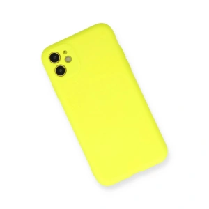 İphone 11 Kılıf Nano İçi Kadife  - Sarı