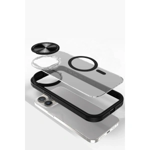 İphone 11 Kılıf Teleskop Lens Magsafe  Kapak - Siyah