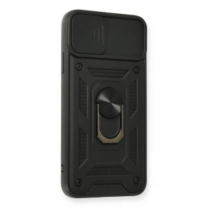 İphone 11 Pro Kılıf Pars Lens Yüzüklü  - Siyah