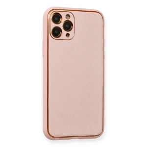 İphone 11 Pro Max Kılıf Co Deri  Kapak - Pembe
