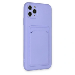İphone 11 Pro Max Kılıf Kelvin Kartvizitli  - Lila