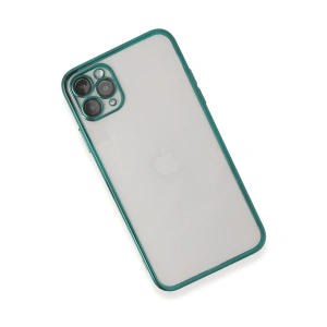 İphone 11 Pro Max Kılıf  Lensli  - Yeşil