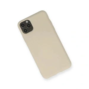 İphone 11 Pro Max Kılıf Nano İçi Kadife  - Bej