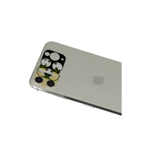 İphone 11 Pro Max Rainbow Kamera Lens Koruma Cam - Gold