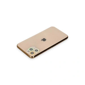 İphone 11 Pro Max Renkli Kamera Lens Koruma Cam - Sarı-tcu
