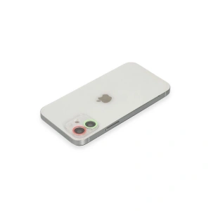 İphone 11 Renkli Kamera Lens Koruma Cam - Yeşil-pembe