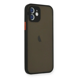 İphone 12 Mini Kılıf Montreal  Kapak - Siyah