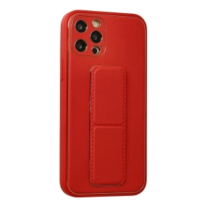 İphone 12 Pro Kılıf Co Deri Standlı Kapak - Kırmızı