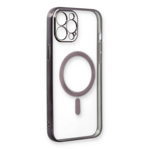 İphone 12 Pro Kılıf Magneticsafe Lazer  - Siyah