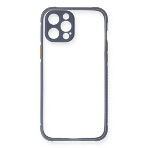 İphone 12 Pro Kılıf Miami Şeffaf  - Gri
